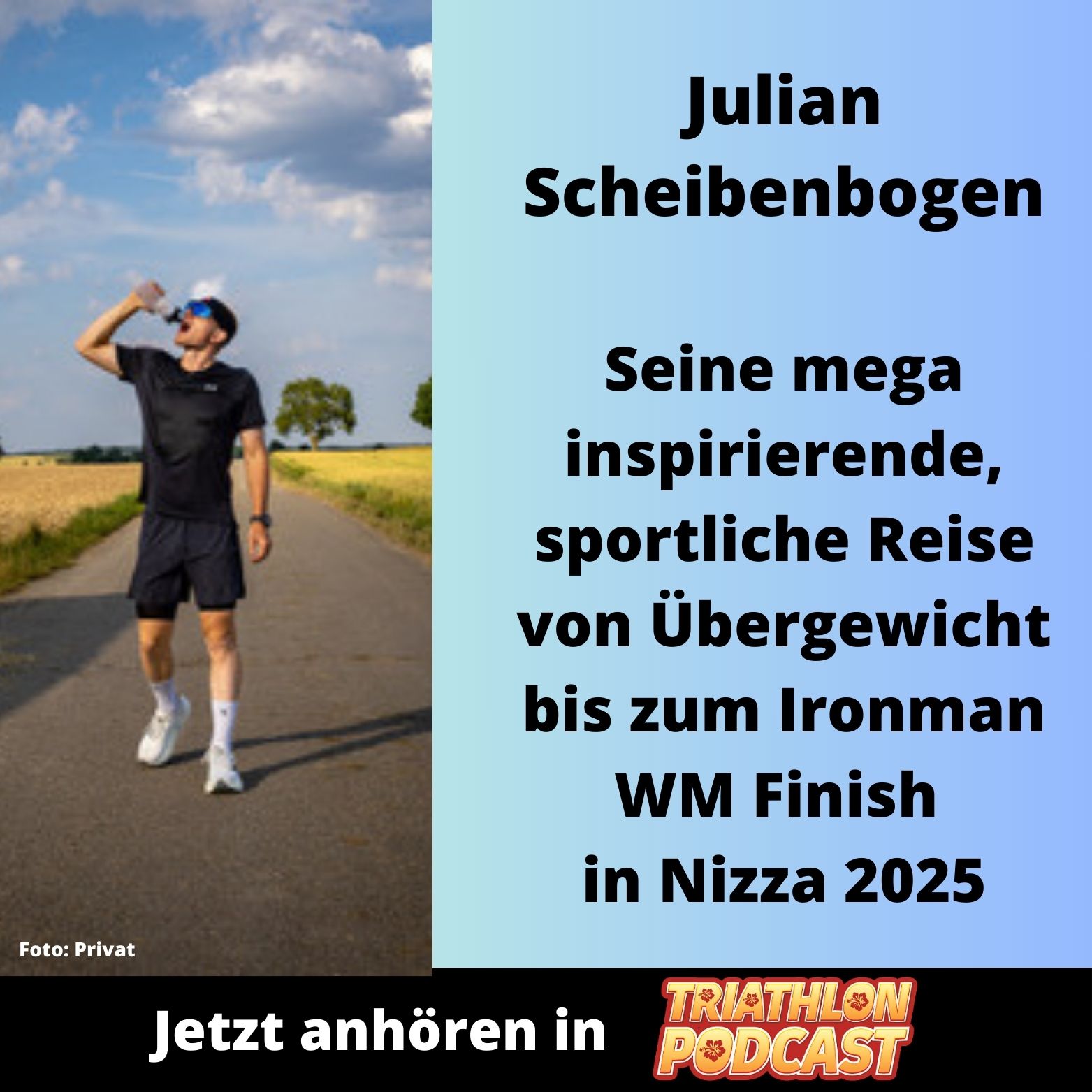 Julian Scheibenbogen - von Übergewicht hin zum erfolgreichen Ironman WM Finish in Nizza 2025