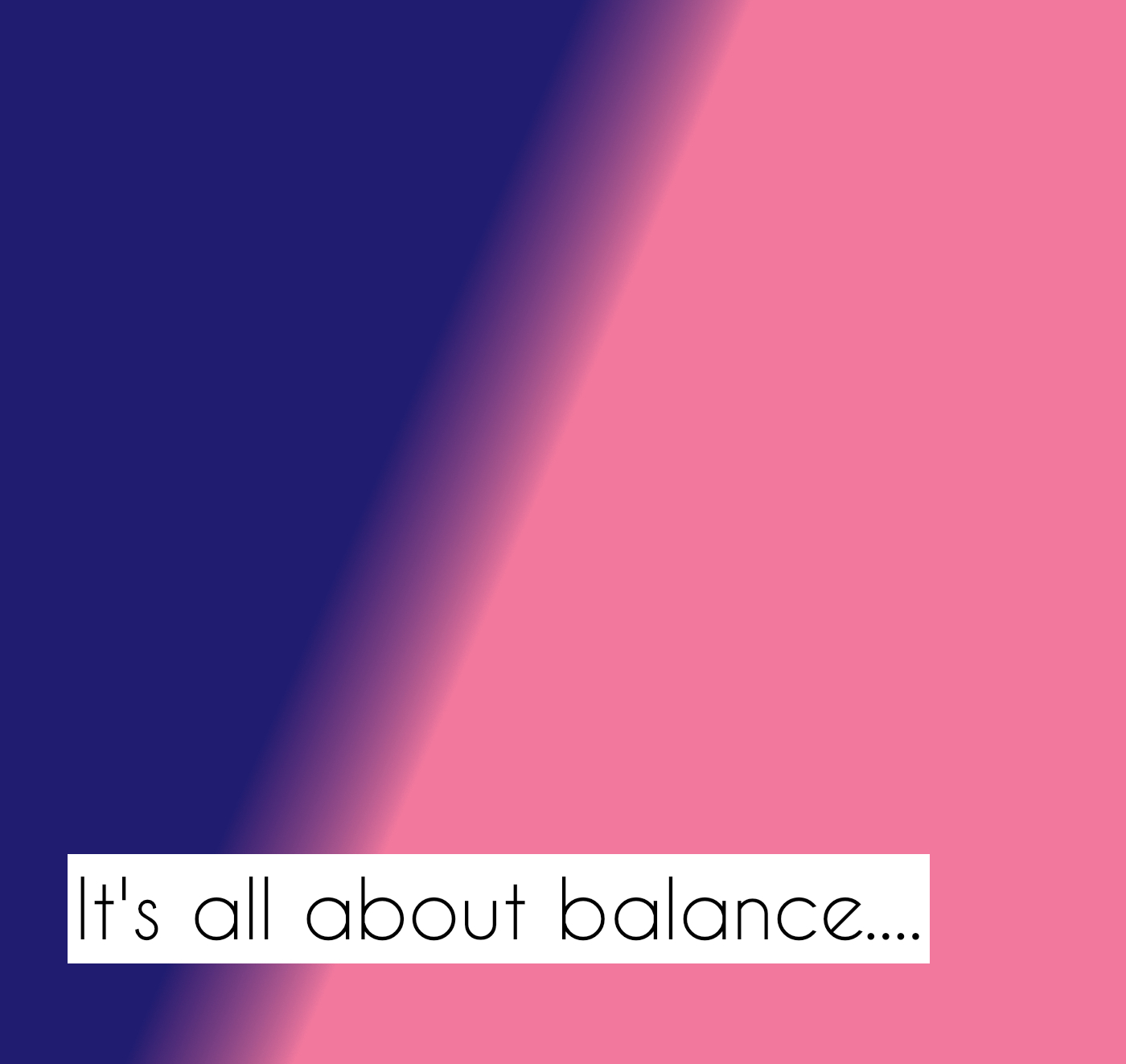 It's all about balance... episode artwork