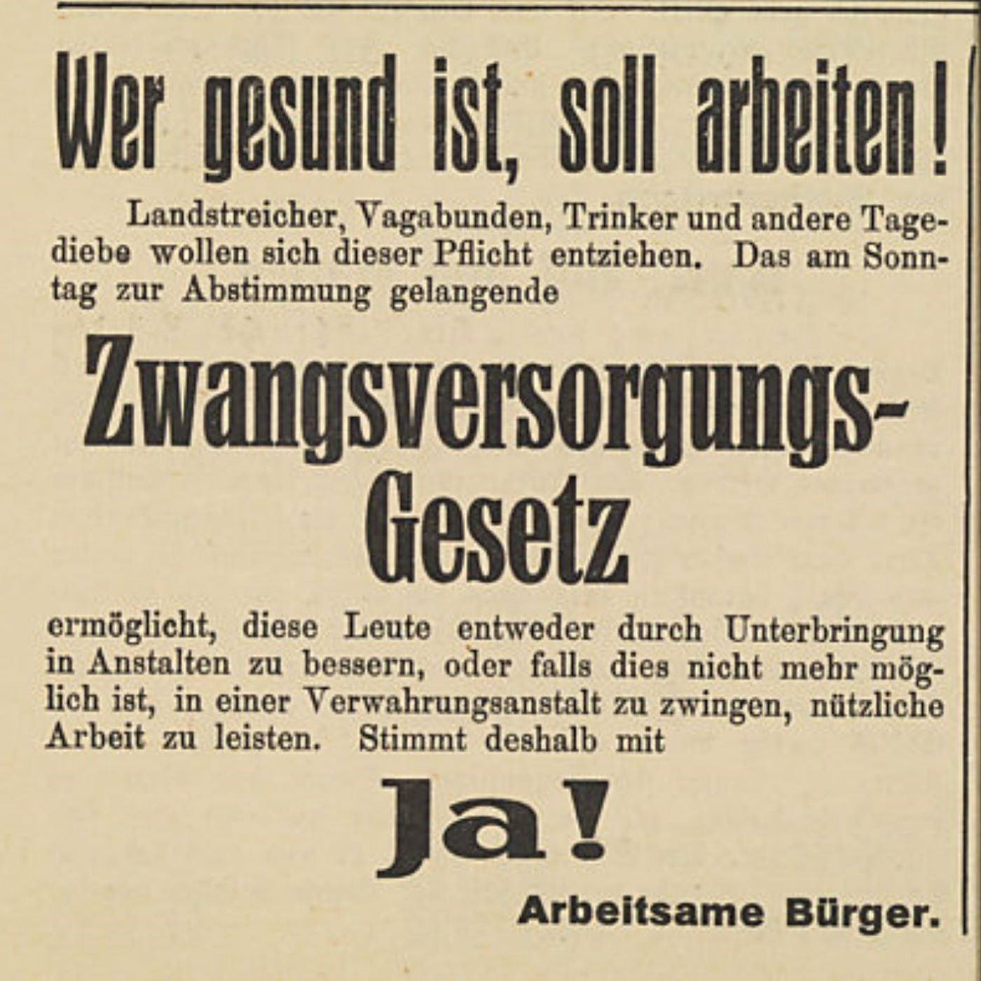 BGE 30 I 276 - administrative Versorgung