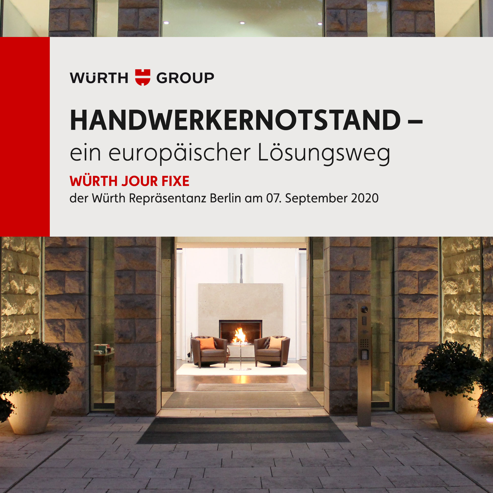 Würth Jour Fixe – Handwerkernotstand – Ein europäischer Lösungsansatz