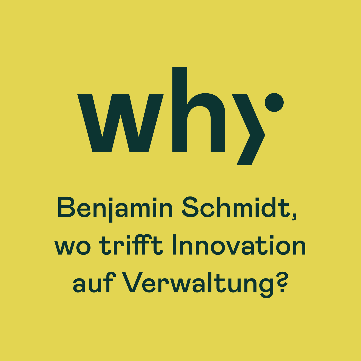 Benjamin Schmidt, wo trifft Innovation auf Verwaltung?