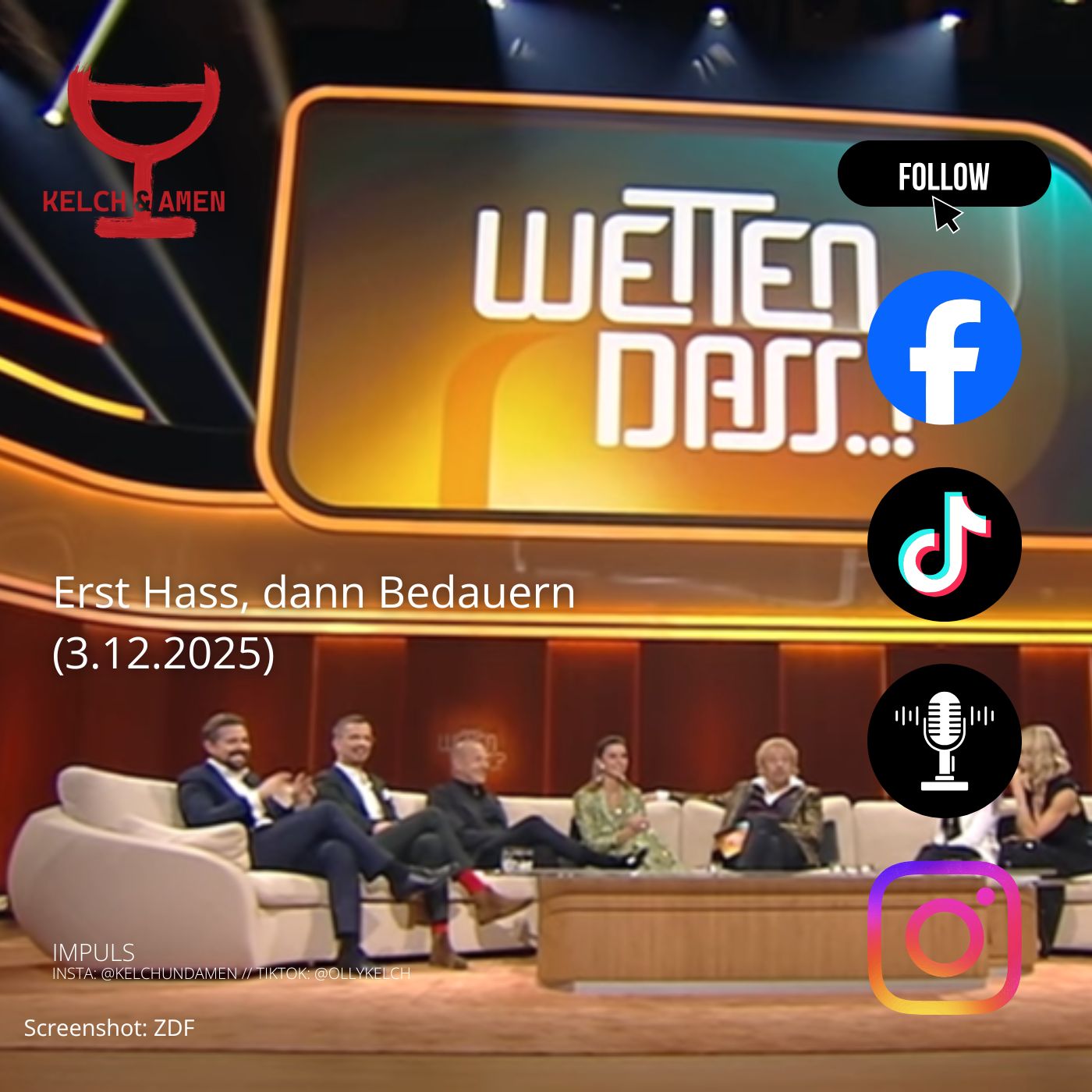 Erst Hass, dann Bedauern (3.12.2025)